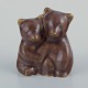 L'Art presents: 
Knud 
Basse, 
Bornholm.
Small ceramic 
figure of two 
bear cubs.