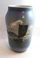 Lundin Antique 
presents: 
Royal 
Copenhagen. 
Vase with ship 
motif. Model 
2778-65A. 
Height 26 cm. 
(3 quality)