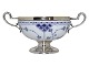 Antik K 
presents: 
Blue 
Fluted Half 
Lace
Sugar bowl 
with silver 
plate stand and 
handles from 
1890-1905