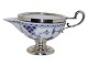 Antik K 
presents: 
Blue 
Fluted Half 
Lace
Creamer with 
silver plate 
stand and 
handles from 
1890-1905