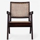 Roxy Klassik 
presents: 
Pierre 
Jeanneret / 
Srelle.
'Easy Lounge 
Chair' easy 
chair in dark 
stained teak 
with ...