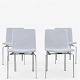 Roxy Klassik 
presents: 
Jørgen Høj 
/ Klassik 
Studio.
JH 3 - Set of 
4 dining chairs 
with frame in 
steel and ...