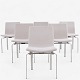 Roxy Klassik 
presents: 
Jørgen Høj 
/ Klassik 
Studio.
JH 3 - Set of 
6 dining chairs 
with frame in 
steel and ...