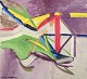 L'Art presents: 
Göran 
Hellberg, 
Swedish artist.
Oil on canvas.
Abstract 
composition.