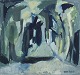 L'Art presents: 
Parmo 
Baslund 
(1928-1983), 
listed Danish 
artist.
Oil on canvas.
Abstract 
landscape.