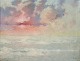 L'Art presents: 
Jean 
Geoffroy 
(1853–1924) 
listed French 
artist.
Oil on canvas.
Beachside in 
the sunset.