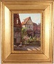 Stari Antik 
presents: 
Aage Lund
Village with 
young girl and 
hens