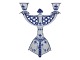 Antik K 
presents: 

Blue 
Fluted Full 
Lace
Two-armed 
candlelight 
holder