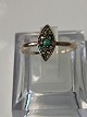 Antik Huset 
presents: 
14 karat 
Gold ring with 
emerald and 
diamonds
Ring size 61