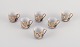 L'Art presents: 
Satsuma, 
Japan. Six 
small teacups.
Hand-decorated 
porcelain with 
classic scenes.