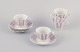L'Art presents: 
Gunnar 
Nylund for 
Rörstrand. A 
set of five 
"Casino" coffee 
cups with 
saucers.