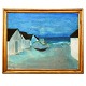 Aabenraa 
Antikvitetshandel 
presents: 

Jens 
Søndergaard, 
1895-1957, oil 
on canvas. 
Boats at the 
beach. Signed. 
...