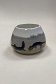 Danam Antik 
presents: 
Royal 
Copenhagen 
Unique Vase by 
Anne Fribert 
with south 
european 
landscape and 
lizzards