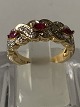 Antik Huset 
presents: 
Gold Ring 
with Rubies and 
Diamonds 18 
Karat
Size 51