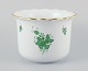 L'Art presents: 
Herend, 
Hungary. 
Chinese Bouquet 
Apponyi Green, 
porcelain 
flowerpot.
Hand painted 
with green ...