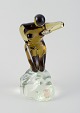 L'Art presents: 
Cenedese, 
Murano, Italy.
Large 
sculpture made 
of art glass. 
Nude woman on 
rock.
