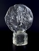 L'Art presents: 
Ermanno 
Nason for 
Cenedese, 
Murano.
Large 
sculpture of a 
man's face in 
clear art glass 
on base.