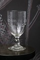 K&Co. presents: 
Fine old 
French souvenir 
wine glass with 
engraved 
inscription 
"Amitie" 
(Friendship)