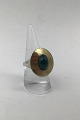 Danam Antik 
presents: 
Hans 
Hansen Sterling 
Silver / Gold 
Modern Ring No. 
51 (Cyan 
Aquamarine)