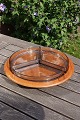 Antikkram 
presents: 
Cabaret 
dish on swivel 
foot in teak by 
Digsmed, 
Denmark