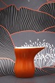 K&Co. presents: 
Original 
old Ursula 
faience float 
jug from Royal 
Copenhagen 
orange glaze...