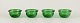 L'Art presents: 
Kaj Franck 
for Nuutajärvi, 
Finnish glass 
artist.
A set of four 
‘Luna’ rinsing 
bowls in green 
...