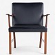 Roxy Klassik 
presents: 
Ole 
Wanscher / A.J. 
Iversen
Armchair in 
mahogany and 
black leather.
1 pc. in stock

