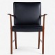 Roxy Klassik 
presents: 
Ole 
Wanscher / A.J. 
Iversen
Armchair in 
mahogany and 
black leather.
1 pc. in stock
