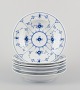 L'Art presents: 
Royal 
Copenhagen Blue 
Fluted Plain.
A set of six 
deep plates.