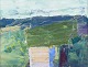 L'Art presents: 
Lars 
Bertle, Swedish 
artist.
Oil on canvas.
Abstract 
landscape from 
Rhodes.