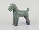 L'Art presents: 
Arne Bang 
(1901-1983), 
large ceramic 
terrier.
Crystal glaze 
in shades of 
green.