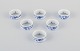 L'Art presents: 
Meissen, 
Germany. A set 
of six 
porcelain 
napkin rings. 
Blue Onion 
pattern.