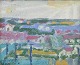 L'Art presents: 
Leo 
Thellefsen 
(1909 - 1997), 
oil on board. 
Modernist 
landscape.