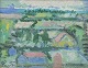 L'Art presents: 
Leo 
Thellefsen 
(1909 - 1997), 
oil on board. 
Modernist 
landscape.