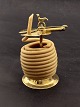 Middelfart 
Antik presents: 

Brass 
stack 
candlestick 
with bird on 
top