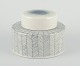L'Art presents: 
Mimou, 
large stoneware 
jar with lid.
