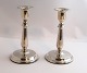 Lundin Antique 
presents: 
Silver 
candlesticks 
(830). Height 
15 cm. Produced 
1955