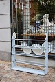 K&Co. presents: 
Old plate 
rack / shelf in 
wood with light 
blue paint...