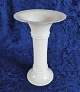 Antikkram 
presents: 
Holmegaard 
glass art. 
Vase/candlestick 
of milk white 
glass 18.5cms.