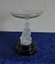 Antikkram 
presents: 
Business 
card bowl with 
frozen glass 
figure H 13 cm