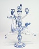 Osted Antik & 
Design 
presents: 
A "Rytter" 
Stage With 
Three Candle 
Urns - Model 
L.5 - Glazed 
Earthenware - 
Bjørn ...