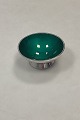 Danam Antik 
presents: 

Volmer 
Bahner Sterling 
Silver Salt 
bowl green 
enamel