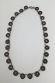 Danam Antik 
presents: 
Georg 
Jensen Sterling 
Silver 
Marguerit 
(Daisy) 
Necklace, black