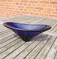 Antikkram 
presents: 
Holmegaard 
Danish 
art-glass, oval 
table bowl of 
dark blue glass