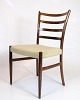 Osted Antik & 
Design 
presents: 
Dining 
chair - 
Rosewood - 
Light Wool 
Fabric - N.O 
Møller - 1960s
