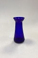 Danam Antik 
presents: 
Cobalt 
blue Flower 
Bulb Vase 
Holmegaard / 
Kastrup /Fyens 
Glassworks