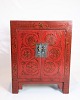 Osted Antik & 
Design 
presents: 
Antique 
Chinese Cabinet 
- Original 
Painted In Red 
With Patterns - 
Patina - Brass 
...