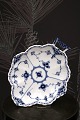 K&Co. presents: 
Rare 
leaf-shaped 
dish / plate 
with handle in 
Blue Fluted 
Half Lace from 
Royal 
Copenhagen. ...