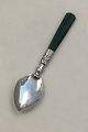 Danam Antik 
presents: 
English 
J.H.W Sterling 
Silver Sugar 
Spoon with 
handle of Green 
Agat