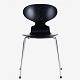 Roxy Klassik 
presents: 
Arne 
Jacobsen
AJ 3100 - 
Black-lacquered 
ant chair with 
steel frame. 
The price shown 
...